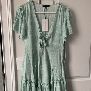 Tie Front Mini Dress